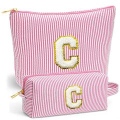 Fohufo makeup bag set shown together for travel organization and easy packing.