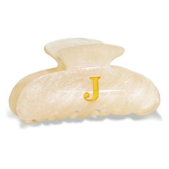 Fohufo initial cute hair clip letter J closeup for secure all-day style