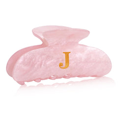 Fohufo initial cute hair clips pink letter close-up shows monogram style for everyday chic
