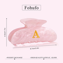 Fohufo large hair clip measures 3.34 by 1.96 inches for thick hair