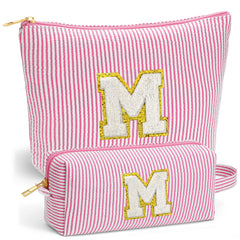 Fohufo travel makeup bag large for easy packing on trips and gym days