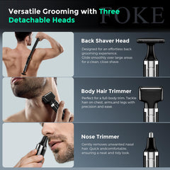 FOKE back shaver extendable handle reaches difficult areas comfortably