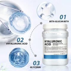 Fokiabin mask powder texture being mixed with water.