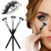 folding-angle-scalloped-lash-brush close-up with dense bristles for smooth mascara application