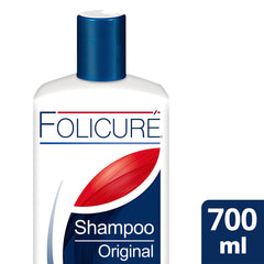Folicure Original Shampoo rosemary flowers highlight botanical nourishment for scalp.