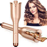 Follexmoe automatic curling iron with 1 inch wand for easy, even curls.