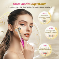 FOLOKE red-light therapy stick handheld use shows ergonomic design for easy daily sessions.