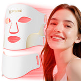 FOLOKE LED light therapy mask front view for at-home skincare routine.