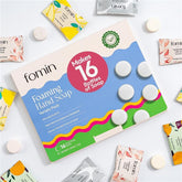 Fomin foaming soap refill tablets pack for quick refills and reduced plastic waste.