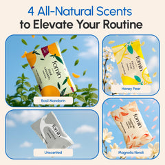 Fomin vegan skin-friendly ingredients help keep hands soft after washing.