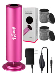 Fooseey Electric Foot File Tool overview image for a home pedicure setup