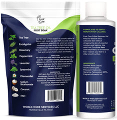 Foot Cure Callus Remover Gel tube targets hard skin for smoother heels.