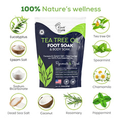 Foot Cure Tea Tree Oil Foot Soak supports athlete's foot relief and comfort