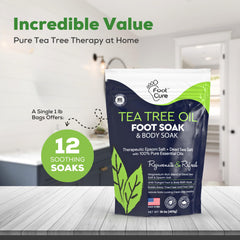 Foot Cure Tea Tree Oil Foot Soak callus-softening for smoother skin