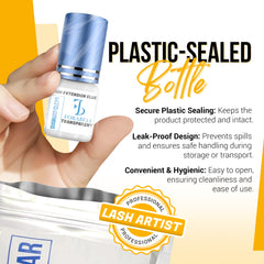 Forabeli Diamond Clear lash glue 6-week retention supports reliable hold in busy salons