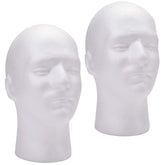 Foraineam 11-inch male foam head for wig displays with stable clamp compatibility.
