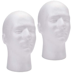 Foraineam 11-inch male foam head for wig displays with stable clamp compatibility.