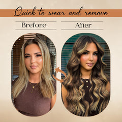 Forede double-weft clip-ins with stainless clips provide secure, scalp-friendly wear