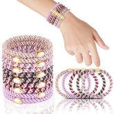 Forenee hair ties weave-detail shows durable braided construction for long-lasting hold.