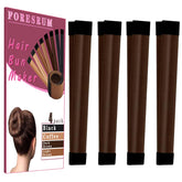 FORESRUM Magic Hair Donut Bun Base forms quick elegant bun for everyday wear.
