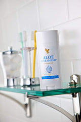 Forever Living Aloe Ever-Shield aluminum-free badge highlights metal-free underarm care.