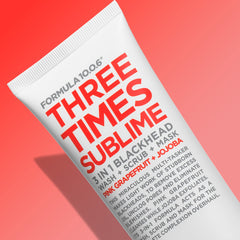 FORMULA 10.0.6 Tres Veces Sublime: textura de máscara para exfoliar suavemente la piel.