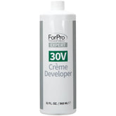 ForPro Expert 30V Creme Developer bottle pour highlights easy mixing and application.