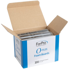 ForPro O-Files foam board front view with double-sided 100/180 grit.