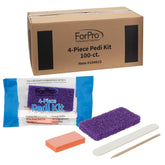 ForPro Pedi Kit wood file 5-inch for precise nail shaping during pedicures