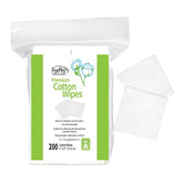 ForPro Premium Cotton Wipes folded to 2x2 for compact, gentle makeup removal