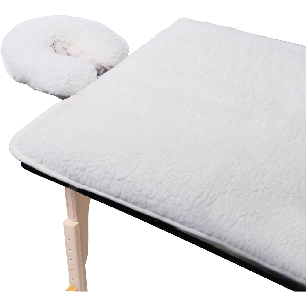 ForPro Premium Fleece Massage Pad Set closeup shows ultra-soft fabric for comfortable sessions.