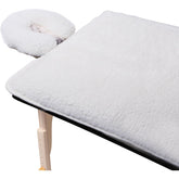 ForPro Premium Fleece Massage Pad Set closeup shows ultra-soft fabric for comfortable sessions.