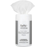 ForPro Professional Collection Expert Hair Color Remover Wipes packaging shows quick, mess-free cleansing convenience.