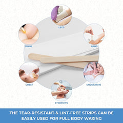 ForPro pre-cut waxing strips demonstrate durable, tear-free performance during use.
