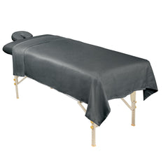ForPro Professional Collection microfiber face rest cover provides secure wrap and quick-drying performance.