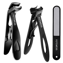 Fotiwesd senior-wide-jaw nail clippers for thick nails with easy control