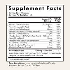Foundation Skincare UnTangled Hair Vitamins daily dose image conveys easy incorporation into routines