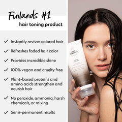 Four Reasons Color Mask Coffee vegan formula supports shine