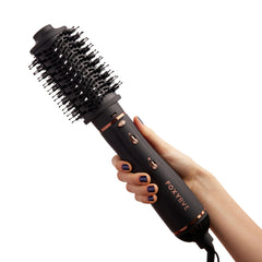 FoxyBae 24-inch blowout brush in use delivering smooth, voluminous blowouts.