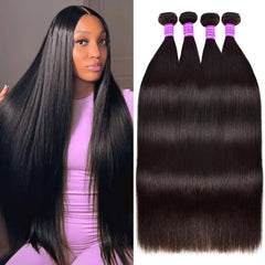 fphko straight bundles 24-30 inch set showcases full-length volume for sleek styles.