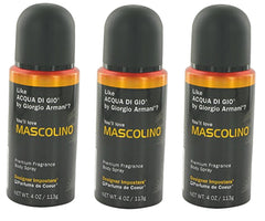 FQQF Mascolino 3-pack bottle front for daily fragrance and confidence.