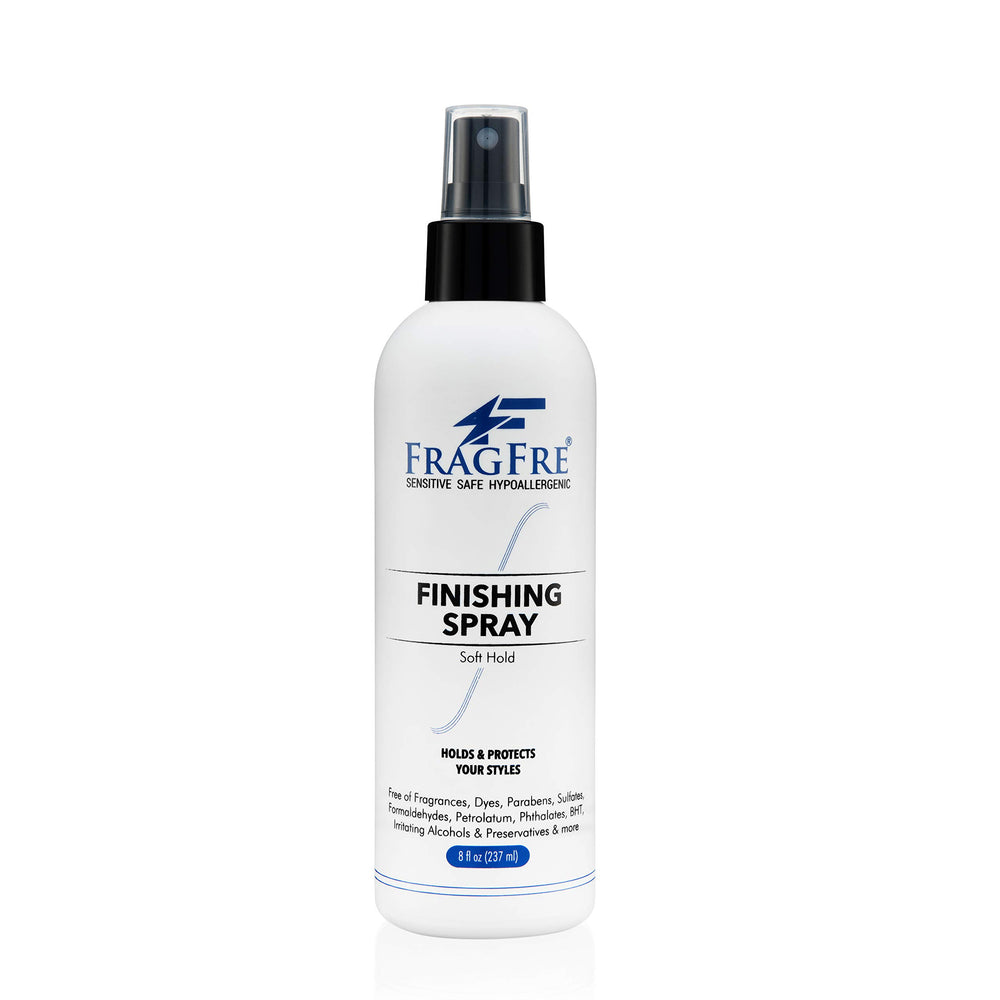FRAGFRE Hair Finishing Spray 8oz bottle with flexible hold and shine