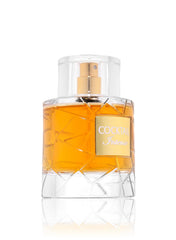 Fragrance World Cocktail Intense wood-notes close-up emphasizes Cognac and sandalwood mood.