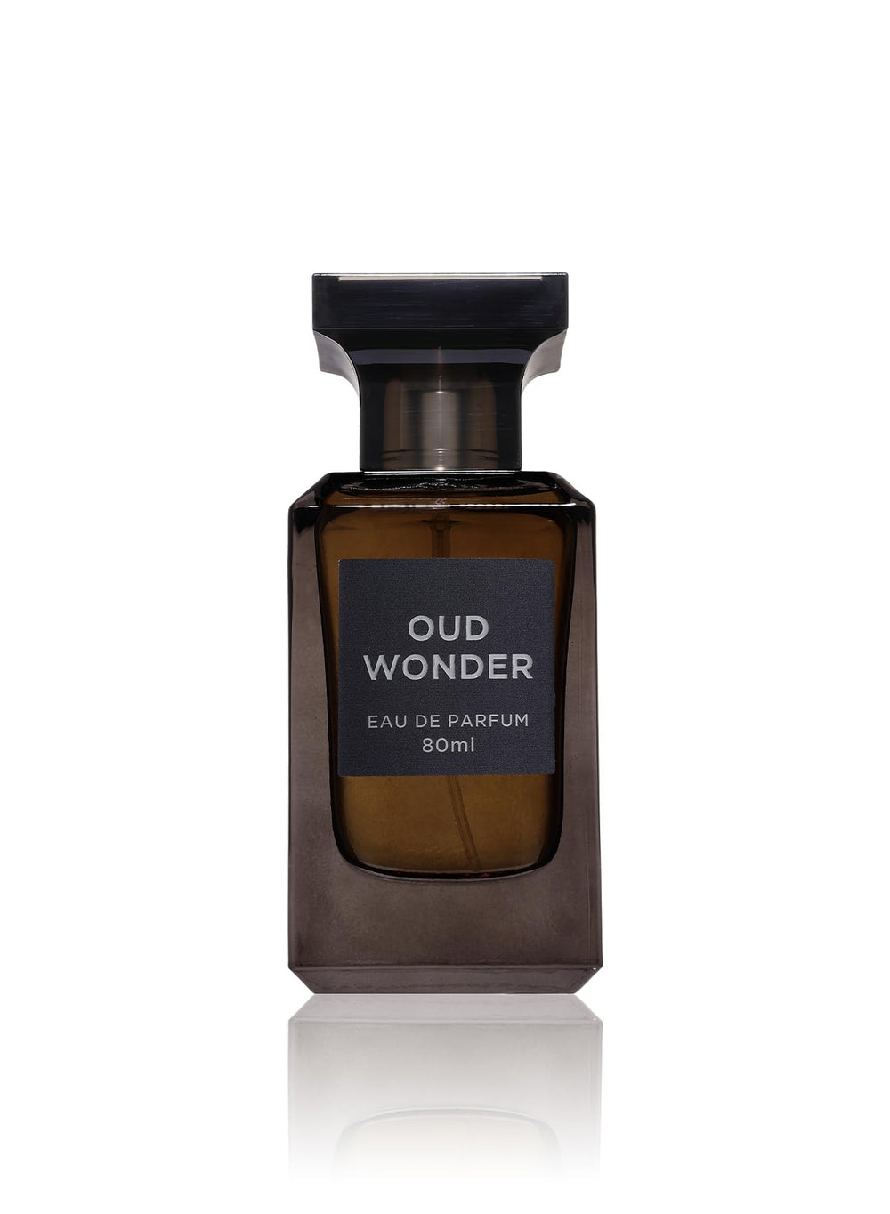 Fragrance World Oud Wonder bottle-front view, rich oud aroma ideal for evening wear.