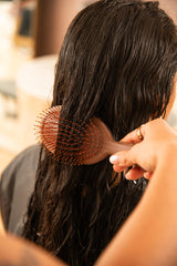 FRAMAR soft bristles glide through hair for gentle styling