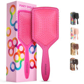 FRAMAR paddle brush wet-hair pink helps reduce breakage during brushing.