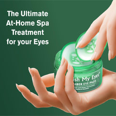 Fran Wilson Nourish My Eyes eye pads cucumber pad close-up highlighting cooling, relaxing under-eye care