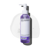 FRANKLY Pore Cleansing Oil bottle closeup highlights a gentle cleanse for clearer pores