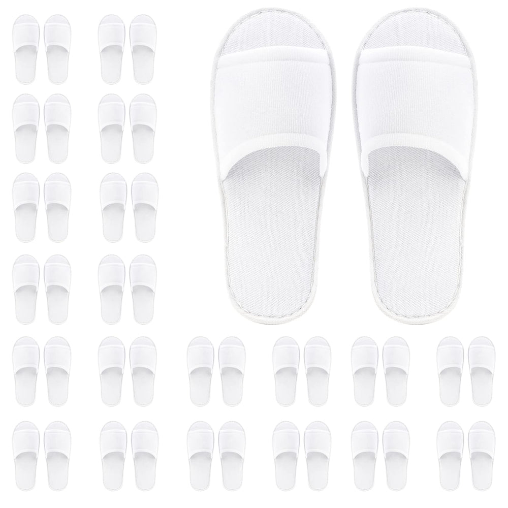 Frcctre disposable slippers open toe cotton bulk pack for guest comfort