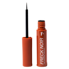 Freck Beauty Freck Noir bottle closeup — vegan formula for natural-looking freckles.